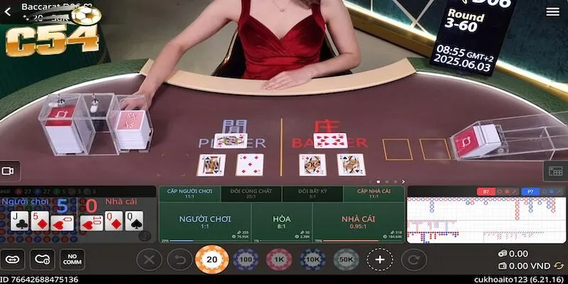 Baccarat C54 - Game bài được yêu thích nhất trong năm 2025