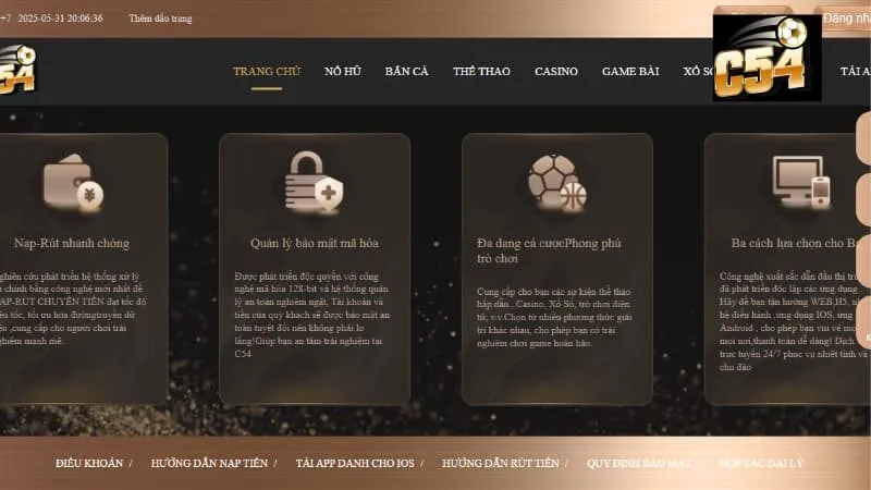 Nội dung về chính sách bảo mật nhà cái C54