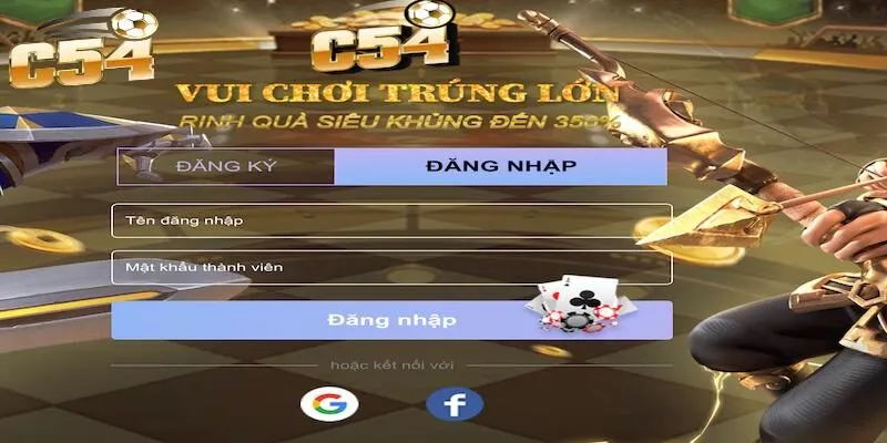 Hướng dẫn chi tiết 3 bước đăng nhập C54 chính thức