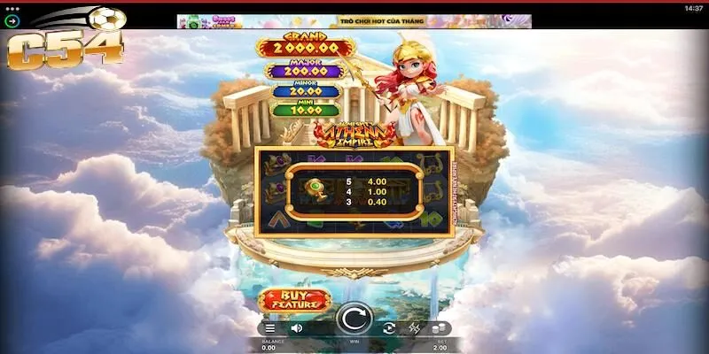 Đôi nét về trò chơi nổ hũ Athena trực tuyến