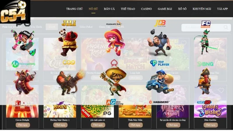 Tổng quan chi tiết về nổ hũ C54