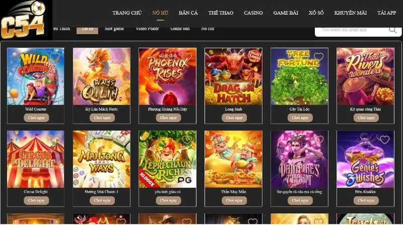 Những ưu điểm mà người chơi cần biết tại nổ hũ C54