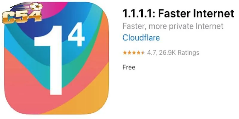 Sử dụng app 1.1.1.1 khi bị chặn link vào nhà cái C54