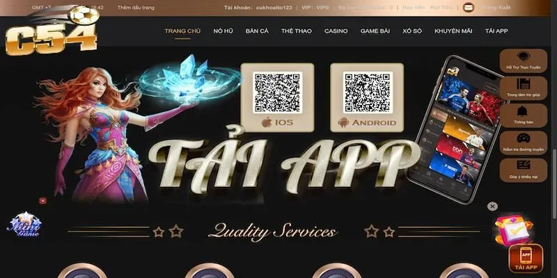 Tải app C54 để chơi game không bị chặn bởi nhà mạng