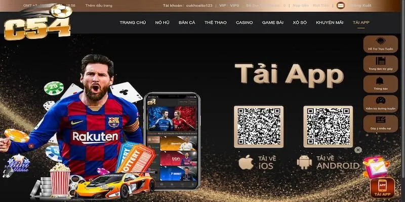 Hướng dẫn tải app C54 cho mọi nền tảng điện thoại