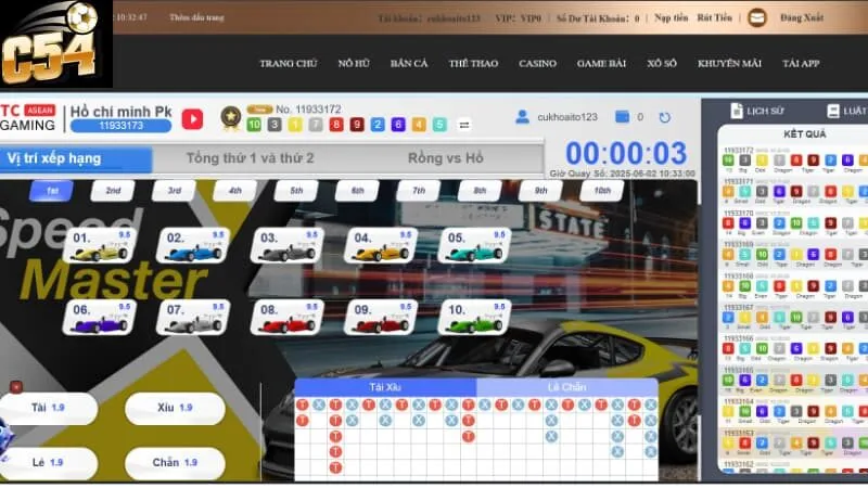 Xổ số C54 - Xổ số siêu tốc